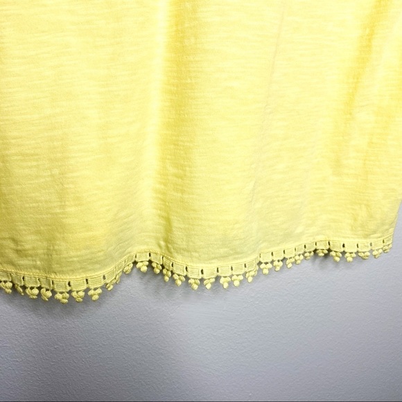 Style & Co Soft Sun Lace Hem Top - Picture 6 of 6